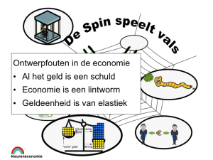 De spin in het economisch web - het geld zelf - speelt vals De spin in het economisch web - het geld zelf - speelt vals